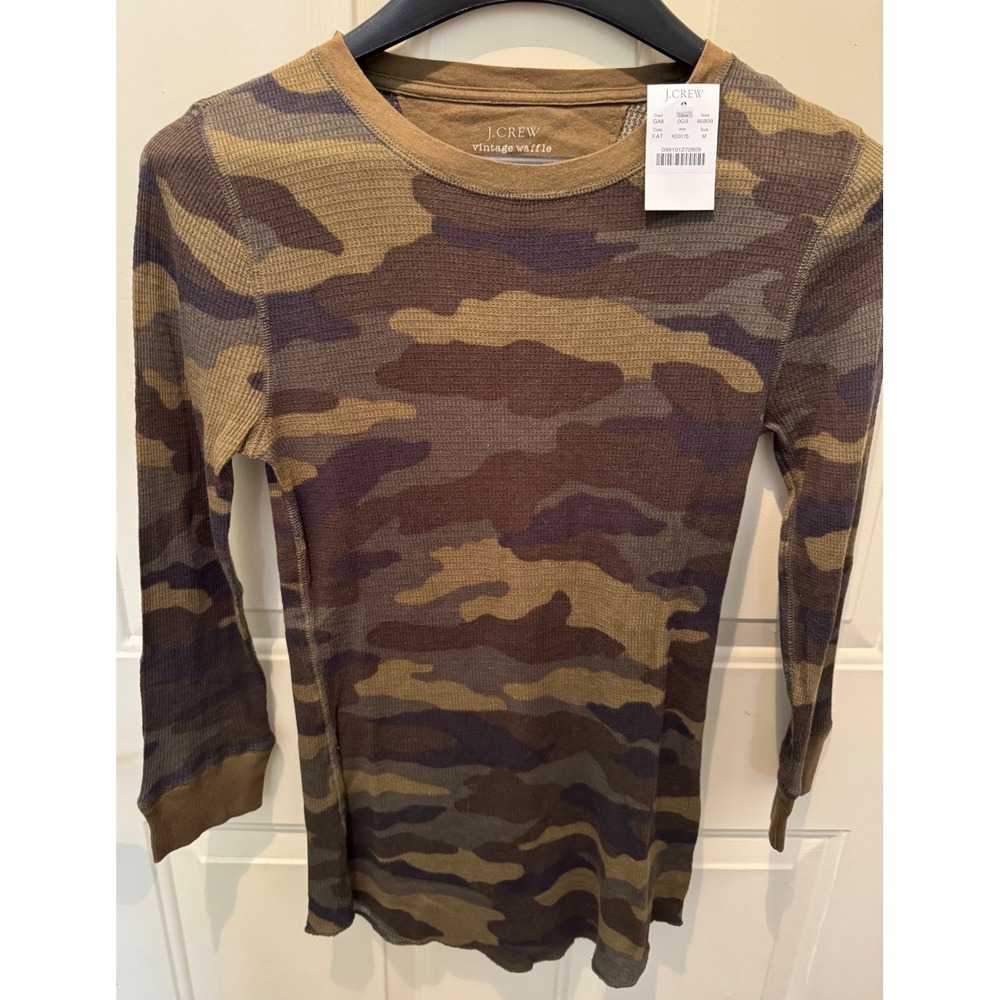 J.Crew women's camouflage shirt NWT Medium